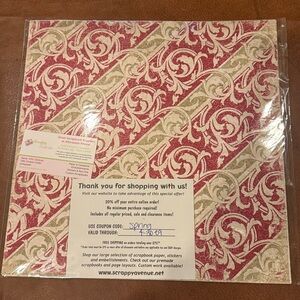 Scrappy Avenue Vintage Pack of 7 12x12 Scrapbook Christmas Holiday Sheets NWT
